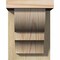 Ekena Millwork Ridgewood Rough Sawn Corbel w/Backplate, Douglas Fir, 6"W x 8"D x 8"H COR06X08X08RID01RDF - alternate 4